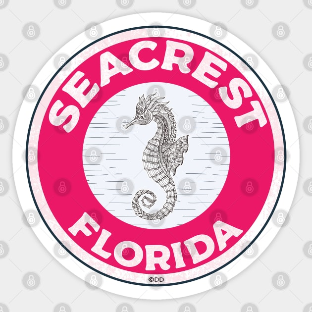 Seacrest Florida Crab 30A 30 A Emerald Coast Walton County Sticker by TravelTime